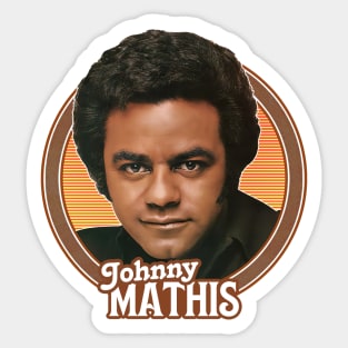 Johnny Mathis -- 70s Retro Fan Art Sticker